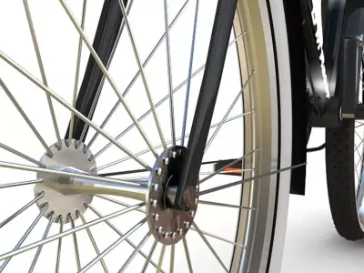 Stylish Bicycle Low-poly 3D model