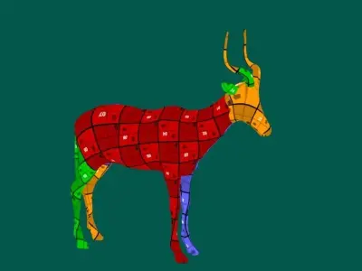 Hirola 3D model