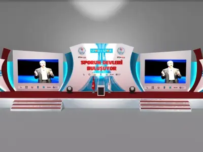 Stage Design 002 3D model