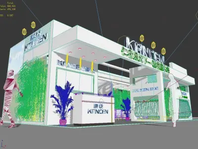 Booth - Area - 12X6-3DMAX2009-09 3D model