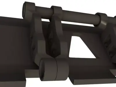 Crane Tracks 3D model