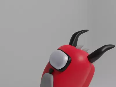 3d characters for games AMONG US 3D Low-poly 3D model