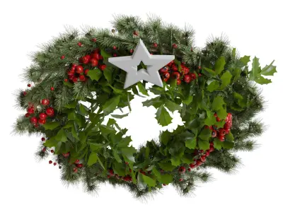 Christmas wreath 6 3D model