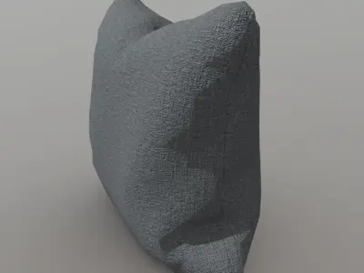 Cushion pillow Low-poly 3D model