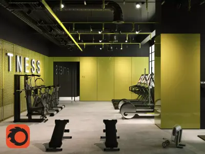 GYM FITNESS 3D model