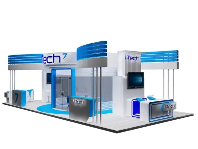 Booth Exhibition Stand a317b  3D model