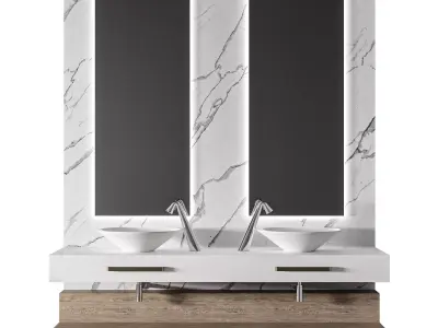 Luxury Bathroom 216 3D model