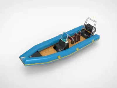Rigid Inflatable Boat 3D model