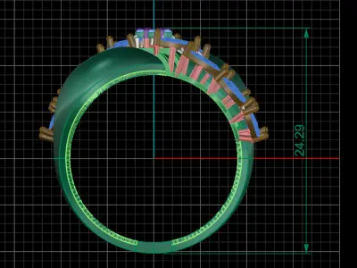 jewelry ring 229 3D print model