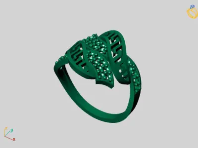 Women Ring STL Womens Ring 3d models 3D print model 3D print model shop