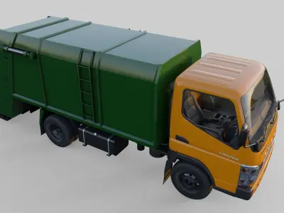 Mitsbishi Fuso Garbage truck 3D model