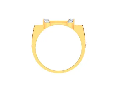 Mens gemstone diamond men Ring with details images 01 3D print model
