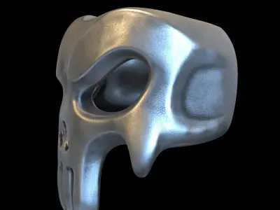 skull ring jewelry The Punisher vol1  3D print model