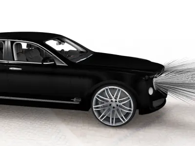 Luxury Sedan 3D Model 3D model