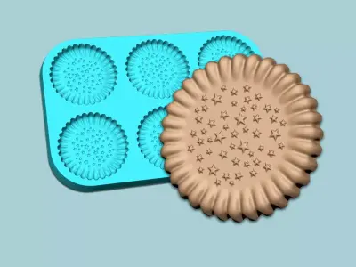 Cookie Mould 11 - Biscuit Silicon Molding 3D print model