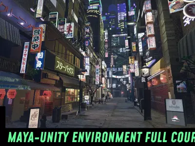 Unity - Urban Environment Master Course - Workfile included Low-poly 3D model