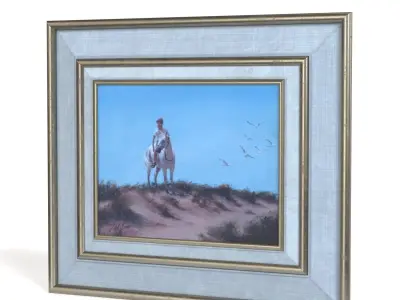 Ted Jones Dublin Ireland Irish Oil Painting PBR 3D model