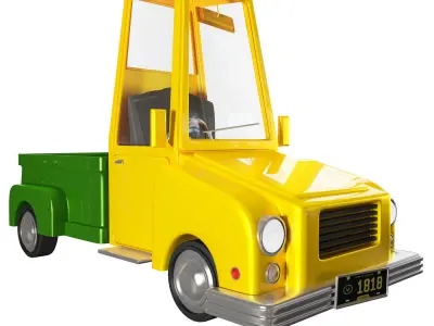 toy car Low-poly 3D model order