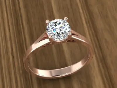 Jewelry Diamond Ring 3D print model