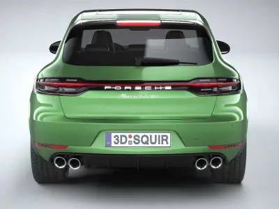Porsche Macan Turbo 2019 CoronaRender 3D model