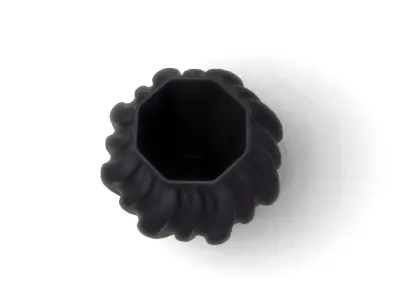 Black Modern Decor Vase 2 3D model