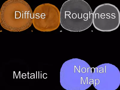 Rustic Ceramic Bowl model pack Low-poly 3D model