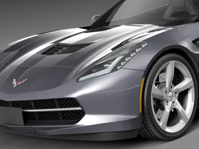 Chevrolet Corvette C7 Stingray Convertible CG 2014 3D model