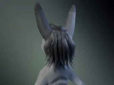 Sara Anthro Rabbit 3D model