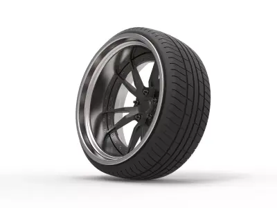 Wheel for Stance car 3D model