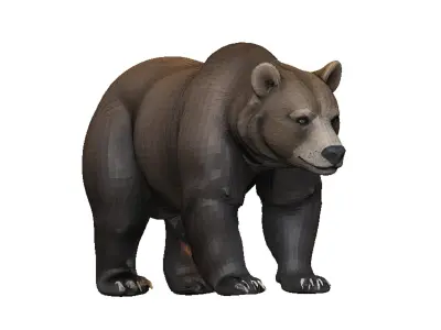 Bear-Bear Low-poly 3D model