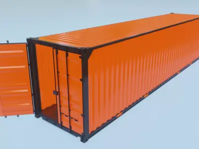 Container HC Low-poly 3D model