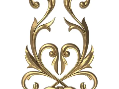  decorative pattern ready for 3D printing 3D print model 4