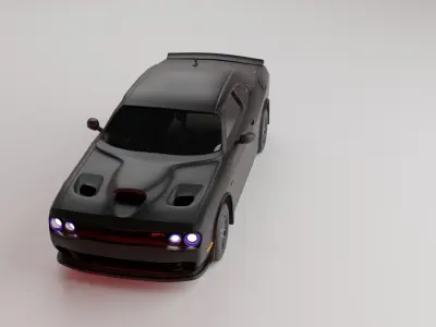 dodge car 2015 3D model