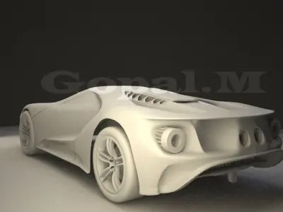 Car model futuristic sports 3D model