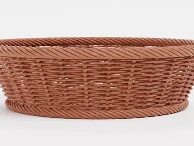 -Wicker Basket- 3D model