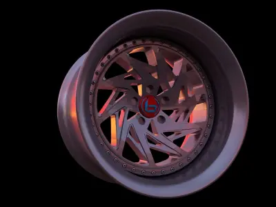 Car Wheel - Brada Tr-V  3D model
