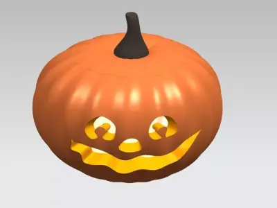 Halloween pumpkin in Siemens nx Low-poly 3D model