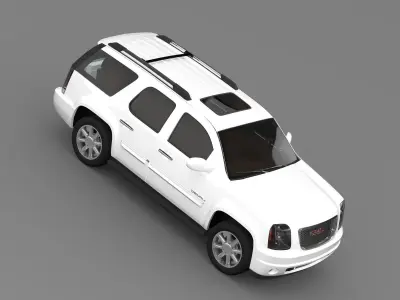 GMC Yukon Denali flex fuel 2014 3D model