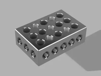 123 Machinist Block 3D print model