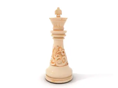 Ivory Chess King model pack Low-poly 3D model