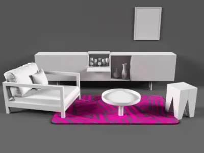 Sewing designer art - Loco Glo concept  Free 3D model