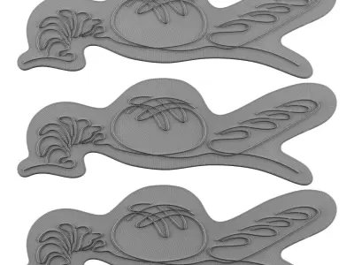Bakery Neon Sign 3D model
