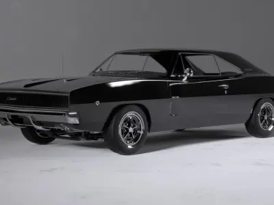 Dodge -1968 - Charger hemi RT V8 3D model
