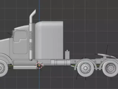 2016 kenworth t800 STL file 3D print model