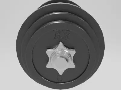 Dumbbell Low-poly 3D model purchase
