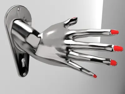 Hand Door 3D print model