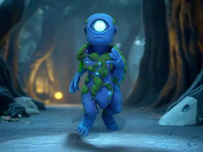 Mystic Eye Elemental model pack Low-poly 3D model