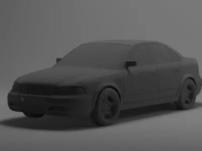 Audi 2006 Low-poly 3D model