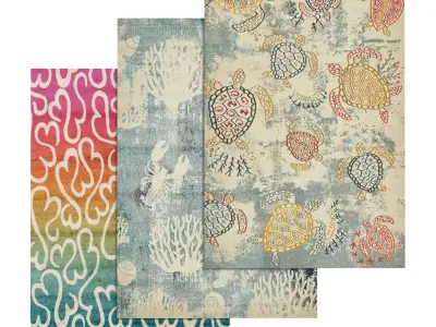Rug Set 1886 3D model