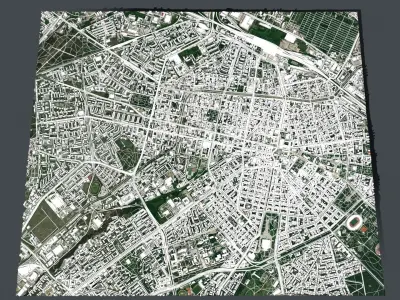 Cityscape Sofia Bulgaria 3D model